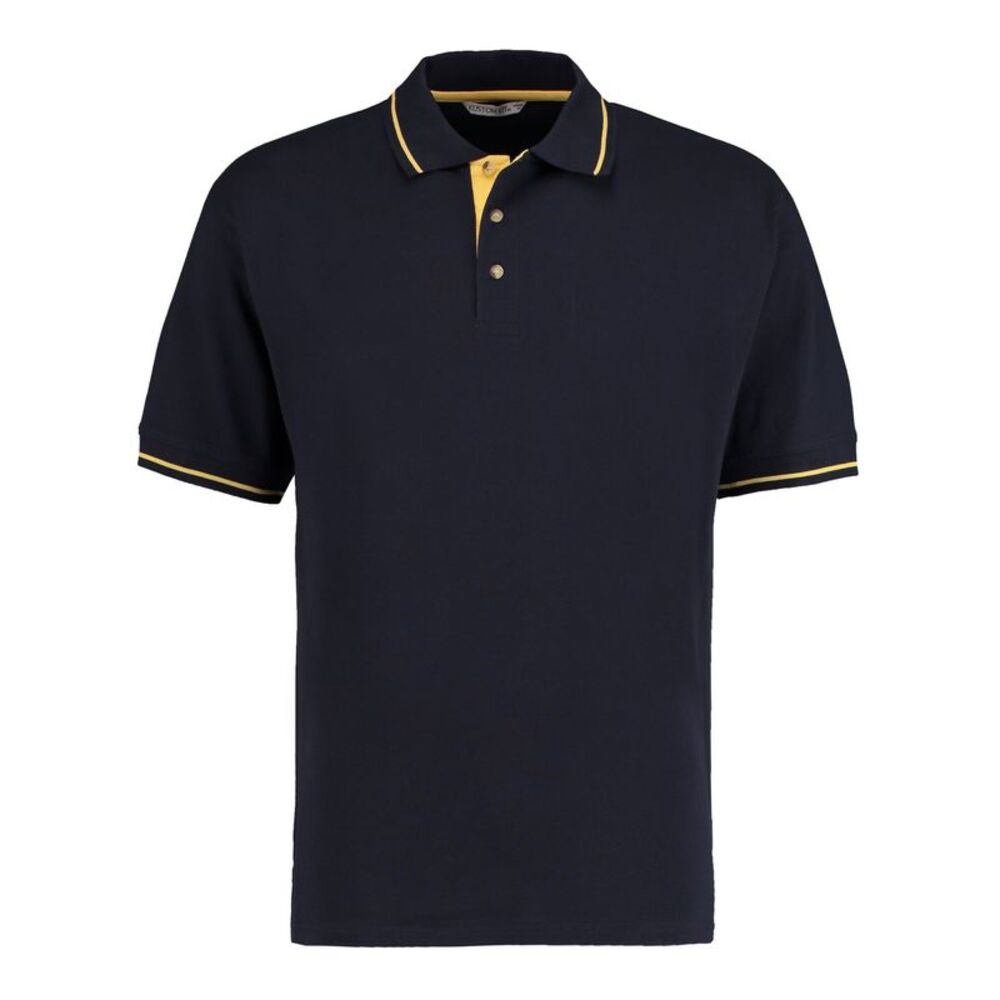 Kustom Kit Mens St Mellion Classic Polo Shirt / Navy/Sun Yellow